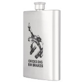 Chicks Dig Rim Brakes Flachmann (Links)