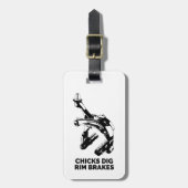 Chicks Dig Rim Brakes Gepäckanhänger (Vorderseite vertikal)