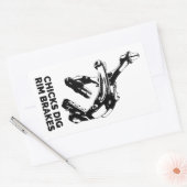 Chicks Dig Rim Brakes Rechteckiger Aufkleber (Umschlag)