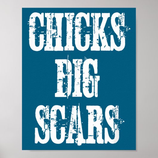 Chicks Dig S Shirt Congenital Heart Defect Chd War Poster (Vorne)