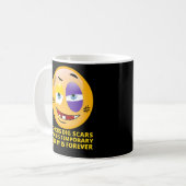 "CHICKS DIG SCARS" lustige Emoji Kaffeetasse (Vorderseite Links)