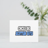 Chicks Dig Scottish Typ Postkarte (Stehend Vorderseite)