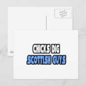 Chicks Dig Scottish Typ Postkarte (Vorne/Hinten)