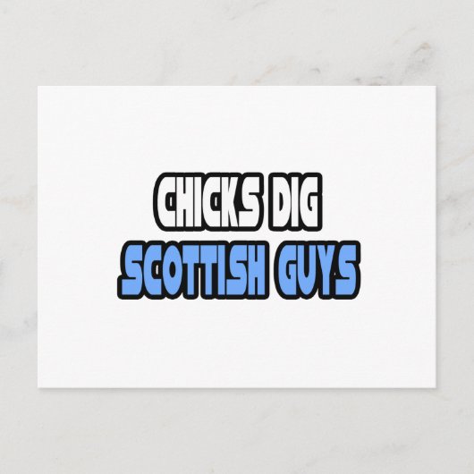 Chicks Dig Scottish Typ Postkarte (Vorderseite)