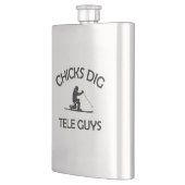 Chicks Dig Tele Typ Flachmann (Links)