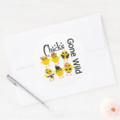 Chicks Gone Wild Runder Aufkleber (Umschlag)