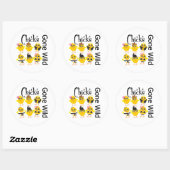 Chicks Gone Wild Runder Aufkleber (Blatt)
