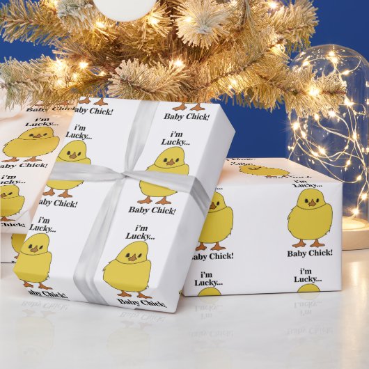 Chicks Ich bin ein glücklicher Baby Chick Geschenkpapier (Feiertage)
