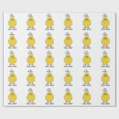 Chicks Ich bin ein glücklicher Baby Chick Geschenkpapier (Flach)