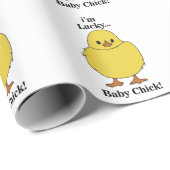 Chicks Ich bin ein glücklicher Baby Chick Geschenkpapier (Rolleneckpunkt)