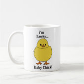 Chicks Ich bin ein glücklicher Baby Chick Kaffeetasse (Links)