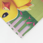 Chicks in Barnyard Happy Spring  Fleecedecke (Ecke)