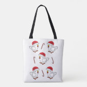 Chicks Merry Christmas Women's Tote Bags Tasche (Rückseite)