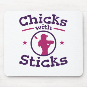Chicks mit Sticks Golf Golf Golfer Frauen Mousepad