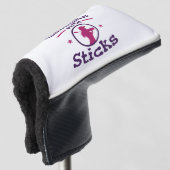 Chicks mit Sticks Golf Golf Golfer Golf Headcover (3/4 Vorderseite)