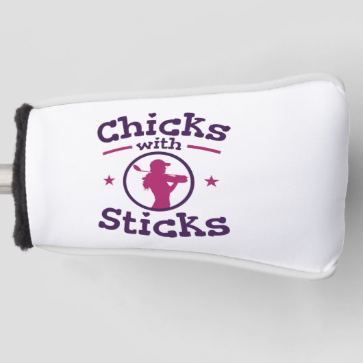 Chicks mit Sticks Golf Golf Golfer Golf Headcover (Vorderseite)