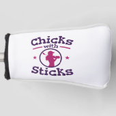 Chicks mit Sticks Golf Golf Golfer Headcover (Vorderseite)
