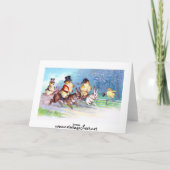 Chicks Osterfahrt Feiertagskarte (Rückseite)