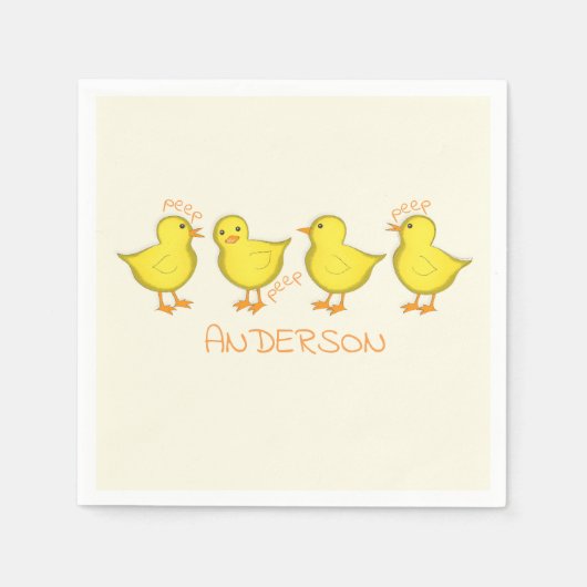 Chicks Standard Cocktail Papier Napkins Serviette (Vorderseite)