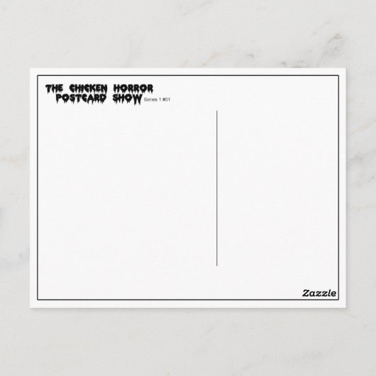 CHICKULA POSTKARTE (Rückseite)