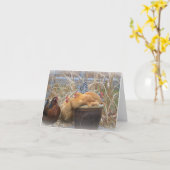 Chickwarenkarte Karte (Gelbe Blume)