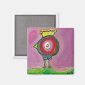 CHICKWOMAN Magnet (Vorderseite/Rückseite)