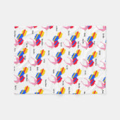 Chicky, Cha-Cha, Boom-Boom, Lya-Lya Fleecedecke (Vorderseite (Horizontal))