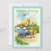Chicky Wagon OsterParty Einladung (Vorderseite)