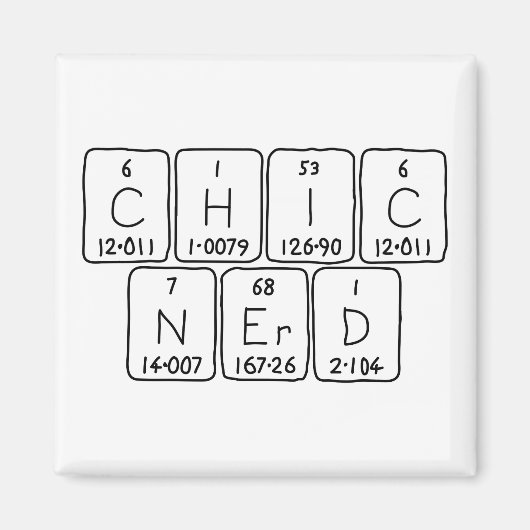 ChicNerd Periodenmagnet Magnet (Vorne)