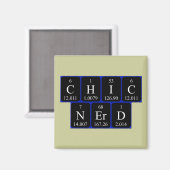 ChicNerd Periodenmagnet Magnet (Vorderseite/Rückseite)