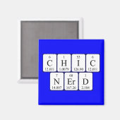 ChicNerd Periodenmagnet Magnet (Vorderseite/Rückseite)