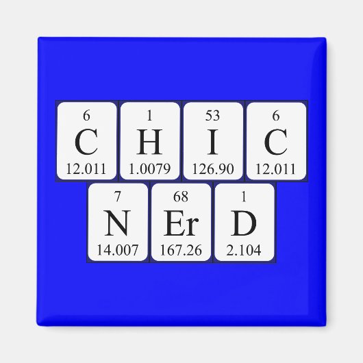 ChicNerd Periodenmagnet Magnet (Vorne)