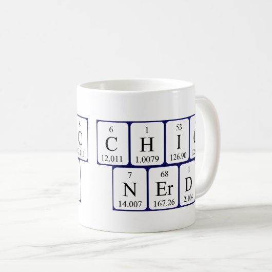 ChicNerd Periodentafel Tasse (VorderseiteRechts)