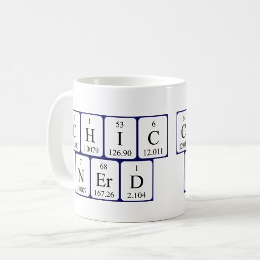 ChicNerd Periodentafel Tasse (Vorderseite Links)