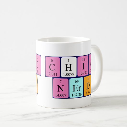 ChicNerd Periodentafel Tasse (VorderseiteRechts)