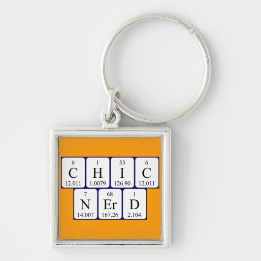 ChicNerd Periodische Tabellenspalte Schlüsselanhänger (Vorne)