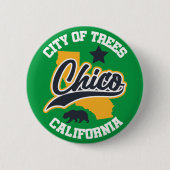 Chico, Kalifornien Button (Vorderseite)