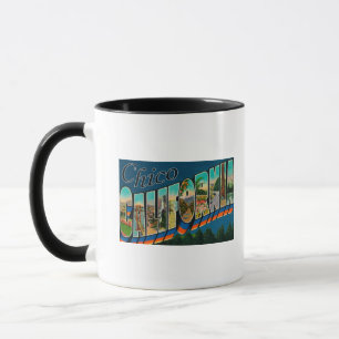 Chico, Kalifornien - große Buchstabe-Szenen Tasse