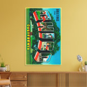 Chico, Kalifornien - Große Buchstabenszenen Leinwanddruck (Insitu (Wohnzimmer))