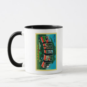 Chico, Kalifornien - Große Buchstabenszenen Tasse