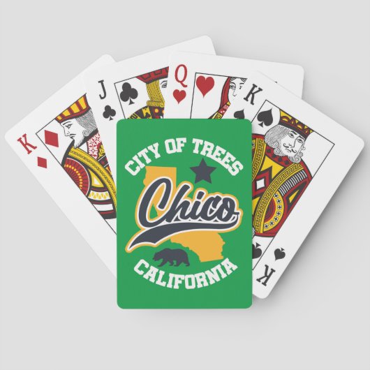 Chico, Kalifornien Spielkarten (Rückseite)