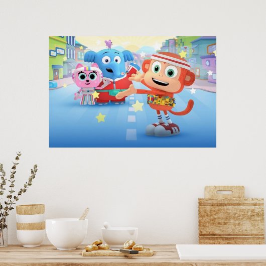 Chico und Bon Bon Poster (Küche)
