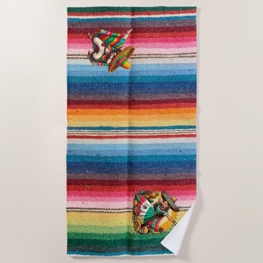 Chico y Chica Beach Handtuch (Vorderseite)