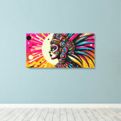 Chicomecōtl 3 leinwanddruck (Insitu (Holzboden))