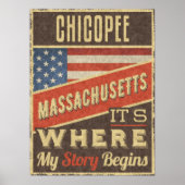Chicopee Massachusetts Poster (Vorne)