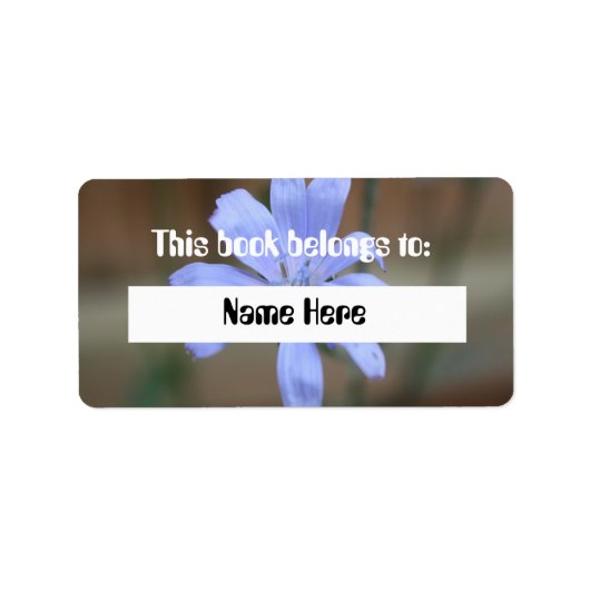 Chicorée Book Label Adressaufkleber (Vorne)