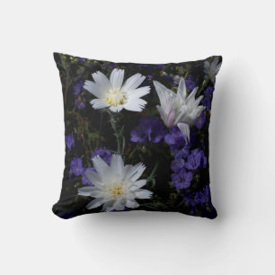 Chicorée- und Phacelia-Wildblumen Kissen