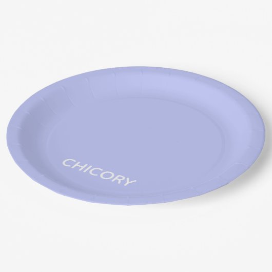 Chicoroer Blume Pappteller (Schrägansicht)