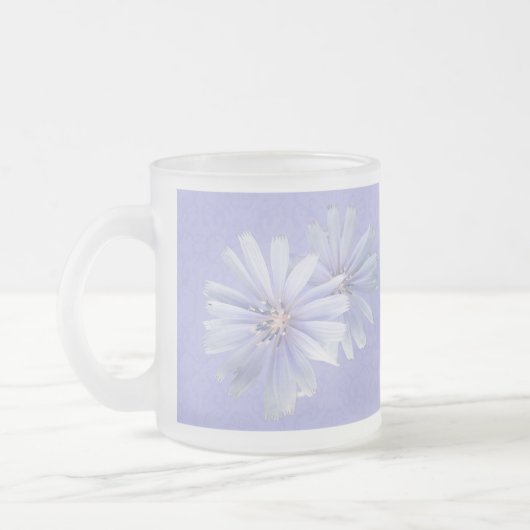 Chicoroer Wildblume Mattglastasse (Links)