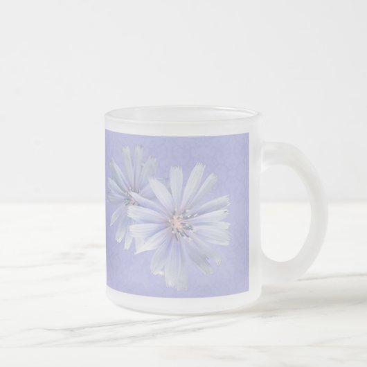Chicoroer Wildblume Mattglastasse (Rechts)